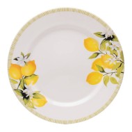 Prato 28cm Raso Siciliano Branco Cerâmica 